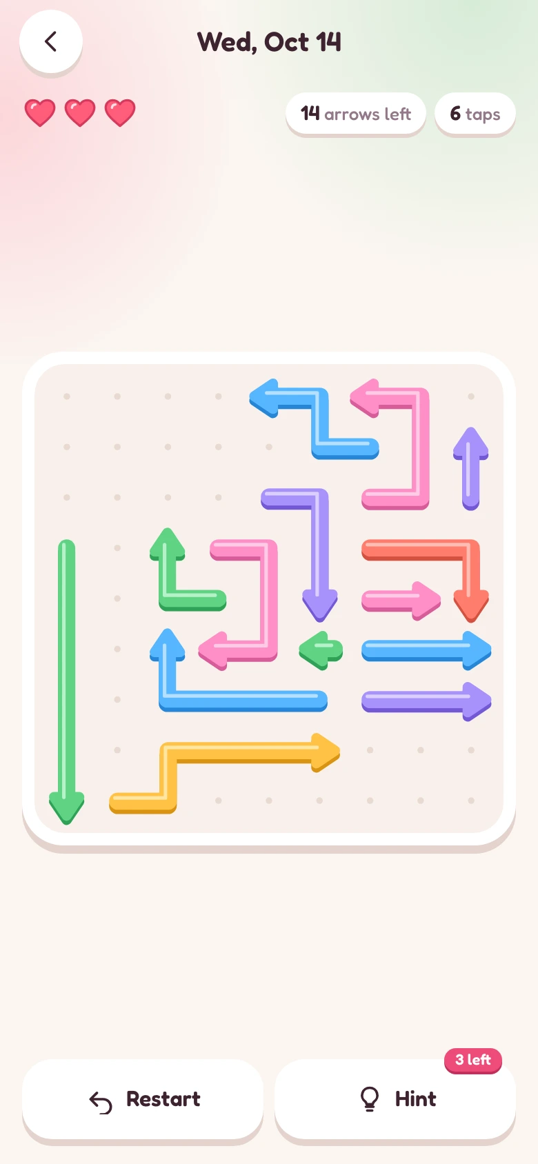 Lily Escape: mid-puzzle